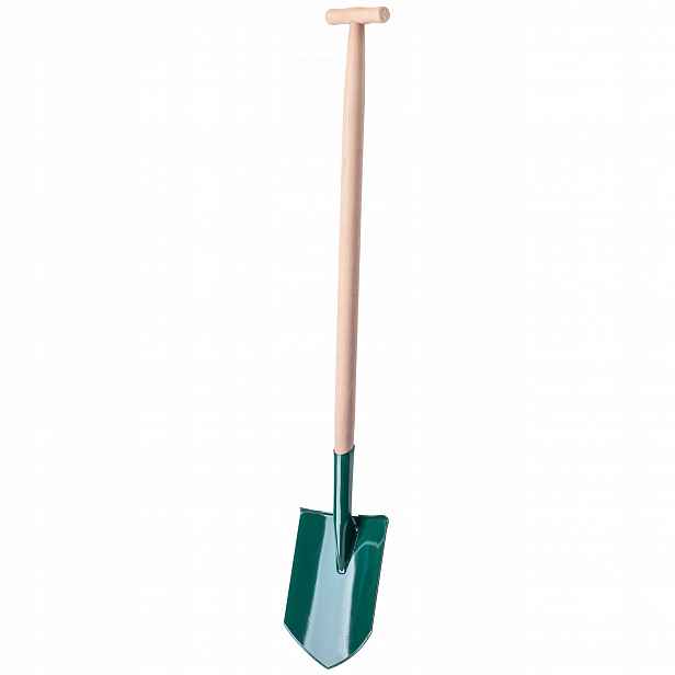 Lopata Rýč Ostrá Kovová Zahradní Dřevěná Rukojeť Silná 116 cm