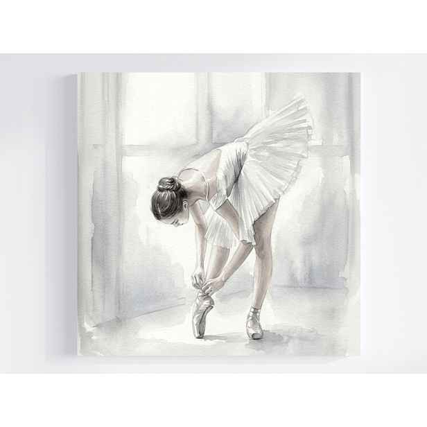 Obraz Na Plátně Canvas Tanec Balet Tanečnice Balerína Lehkost Bílá 50x50