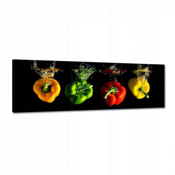 Obrazy 120x40 Barevné papriky