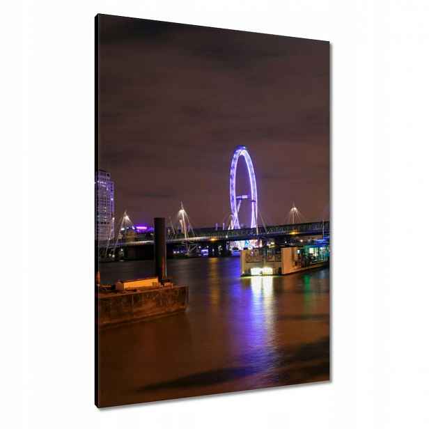Obrazy 70x100 Fialový London Eye