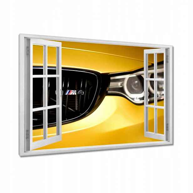 Obrazy 90x60 Žluté Bmw