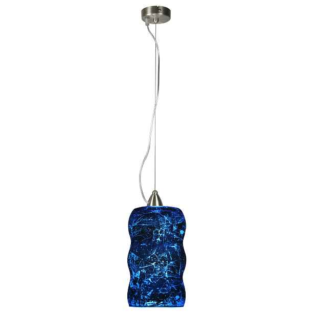 Výjimečná originální závěsná lampa v modrém stylu Vintage, moderní