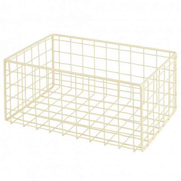 Butlers DEPOSIT Úložný kovový koš 26 x 17 cm - žlutá