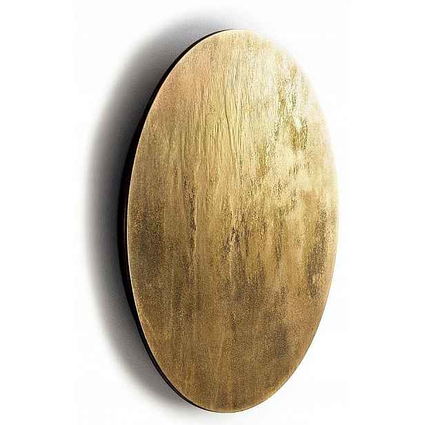 Nástěnné svítidlo Ring Wood Zlaté 13W Led 3000K IP20 35cm na zeď Led dekorace