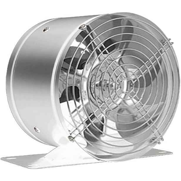 Odtahový ventilátor kovový 150 mm 480 m3/h Výkonný Tichý Kuchyně Stříbrná