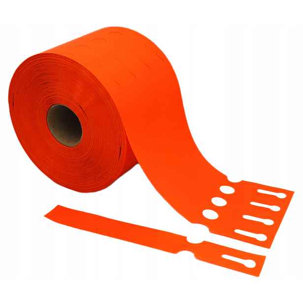 Smyčkové zahradnické/sadové etikety Oranžové 200x25mm(25x200) 2000ks