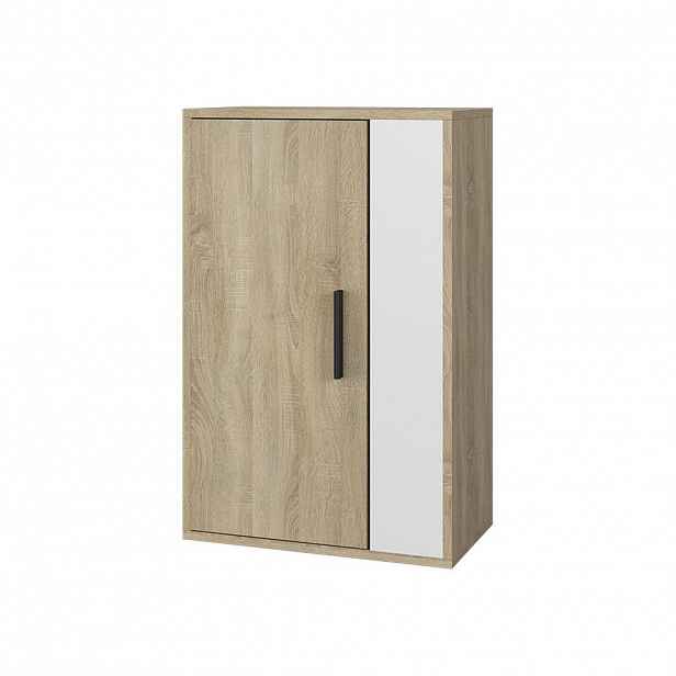 Vicco NÁSTĚNNÁ SKŘÍŇKA Berno Sonoma/bílá 50.1 x 78.4 cm se 2 přihrádkami