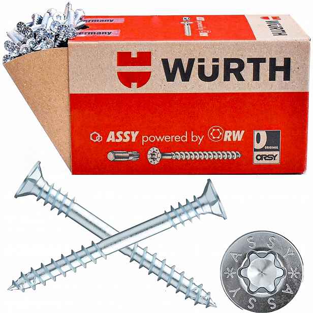 Univerzální šrouby na dřevo Assy 4 Csmp 4X35/15 500ks Wurth