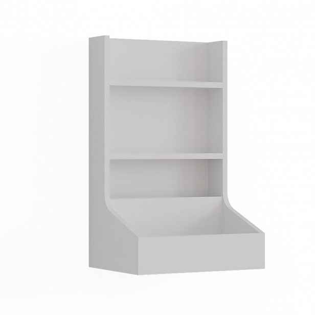 Vicco PŘÍBORNÍK Sherry Bílá 40 x 65 cm se 3 úložnými přihrádkami