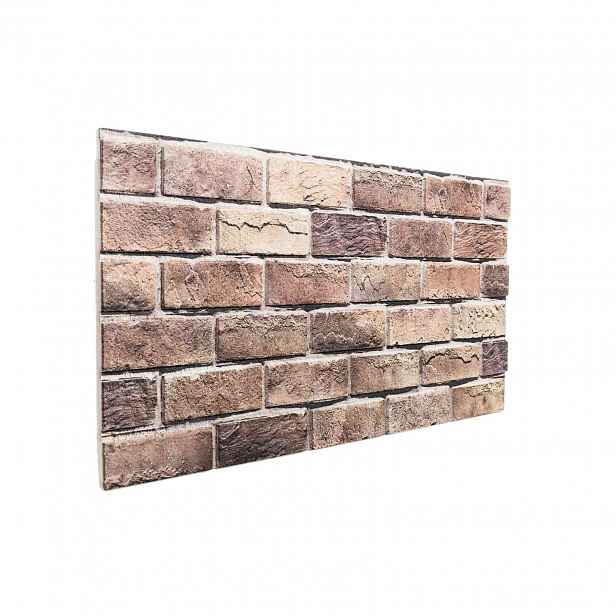 vidaXL Nástěnné panely 10 ks 100 x 50 cm Hnědá a šedá EPS pěna