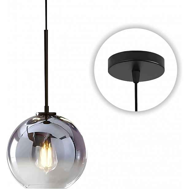 Závěsná lampa Kco Mercury Glass 150 cm Stříbrná koule Mid-Century Premium