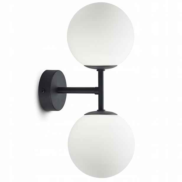 Nástěnná lampa dvojitá Full Globe Glass 561-K2 Led G9 Bílé koule