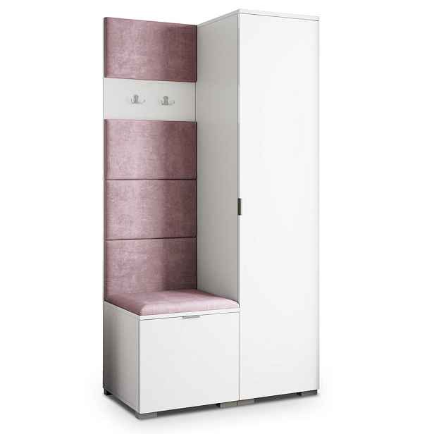 MASSENO MODERNÍ PŘEDSÍŇOVÁ SESTAVA LORI, 95/181/51 cm, bílá