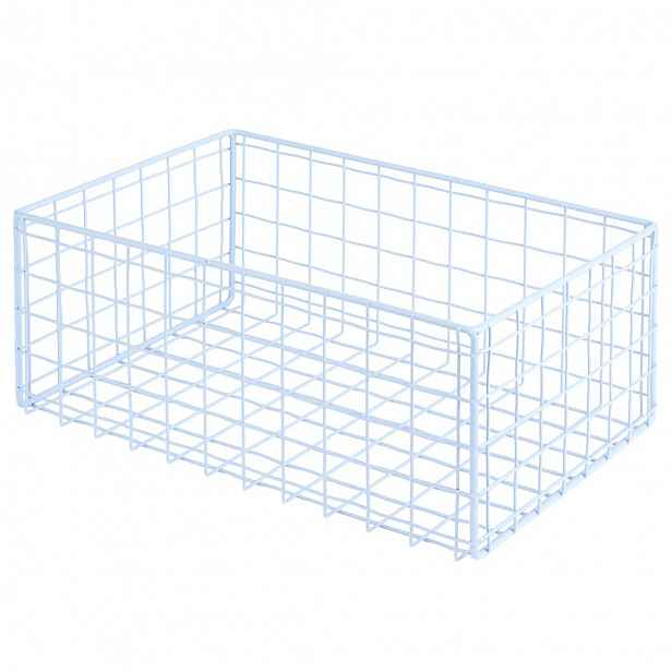 Butlers DEPOSIT Úložný kovový koš 30 x 20 cm - sv. modrá