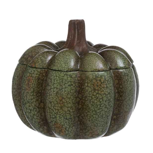 Keramická nádoba s víkem ve tvaru dýně, Ø 18 × 17,5 cm