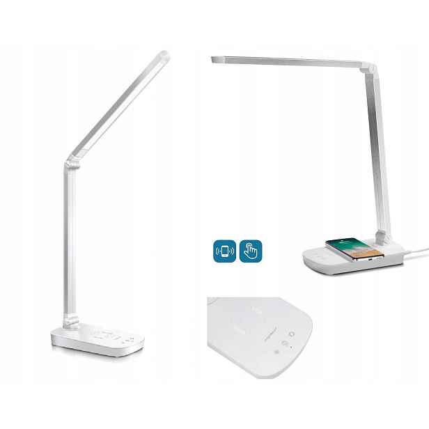 Led Stolní Lampa 5W S Indukční Nabíječkou Usb