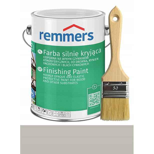 Remmers Deckfarbe barva na dřevo 5L Světle šedá