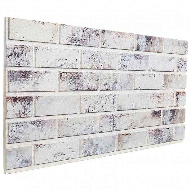 vidaXL Nástěnné panely 10 ks 100 x 50 cm Světlá šedá a černá EPS pěna
