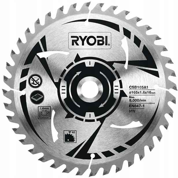 Ryobi Čepel 165 mm pro bezdrátovou kotoučovou pilu CSB165A1