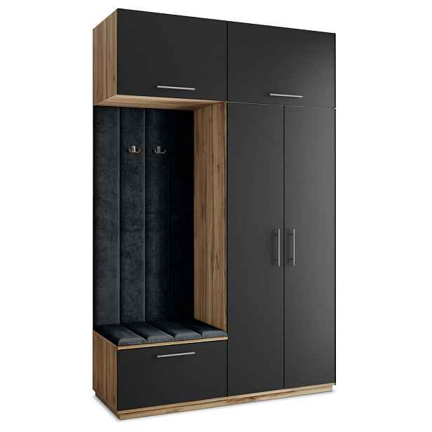 MASSENO MODERNÍ PŘEDSÍŇOVÁ SKŘÍŇ REMA, 150/240/60 cm, dub Wotan