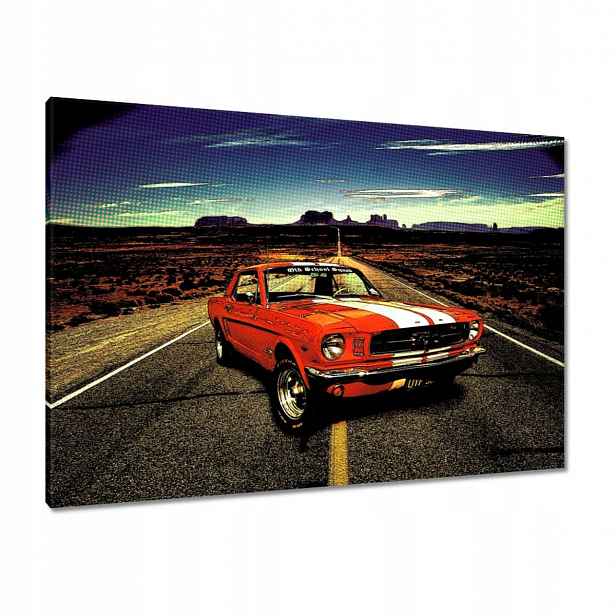 Obrazy 100x70 Červený Ford Mustang