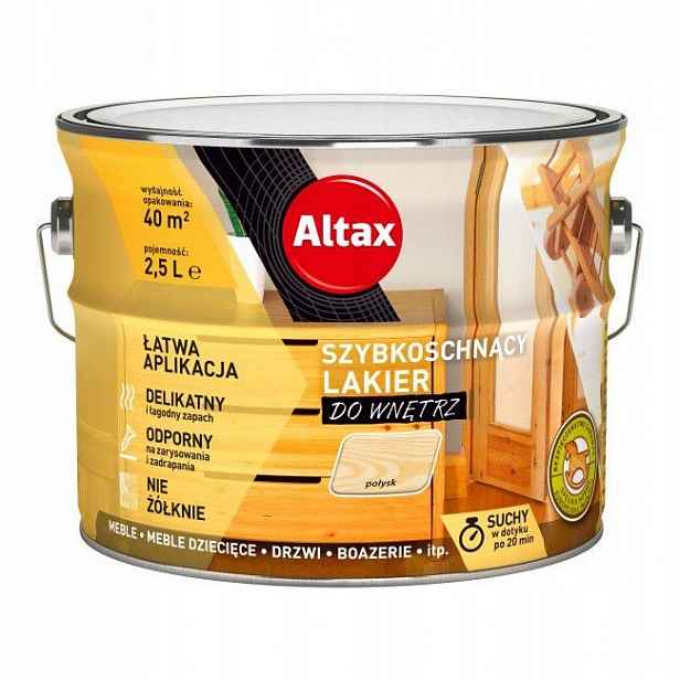 Altax Rychleschnoucí Interiérový Lak 2,5 L, Lesk