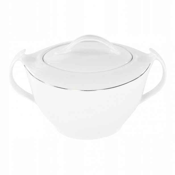 Ćmielów Akcent Polévková váza 3 l s porcelánovým víkem 9718 Platinová linka