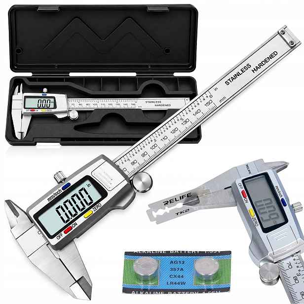 Elektronické Kovové Elektronické Posuvné Měřítko LCD 150 MM Pro Mechanické Obrábění