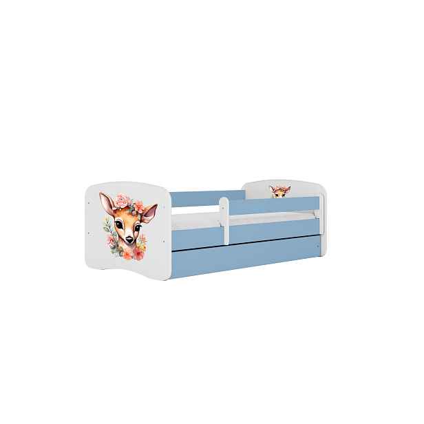 Kocot kids Dětská postel Babydreams Koloušek modrá, varianta 70x140, se šuplíky, s matrací