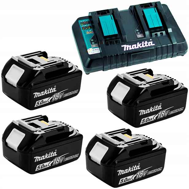 Nabíječka sada DC18RD +4aku BL1850B 5,0Ah Makita