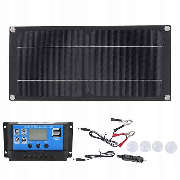 Solární Panel Solární Baterie 60W 18V 100A Regulátor