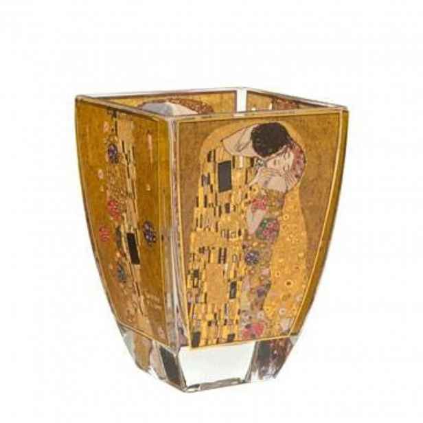 Svícen 11 cm G. Klimt Polibek Goebel