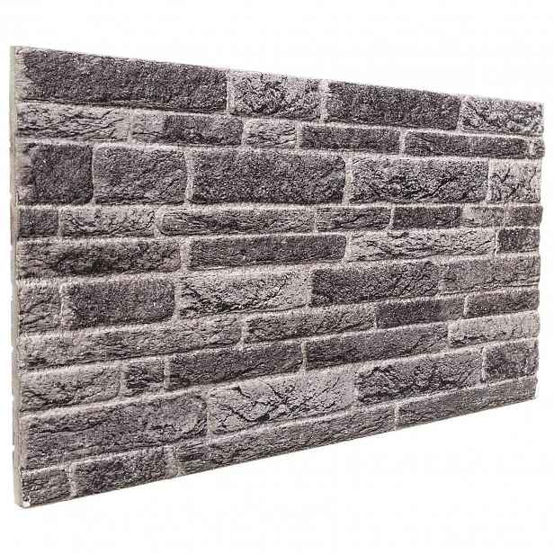 vidaXL Nástěnné panely 10 ks 100 x 50 cm Antracitová EPS pěna