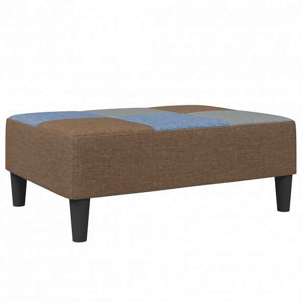 vidaXL Podnožka patchwork 77 x 55 x 31 cm textil