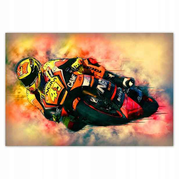 Plakáty 185x125 Závodník Sportovní motocykl