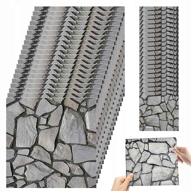 3D Samolepící Nástěnné Panely Cihlová Tapeta 30x30cm 20 Ks