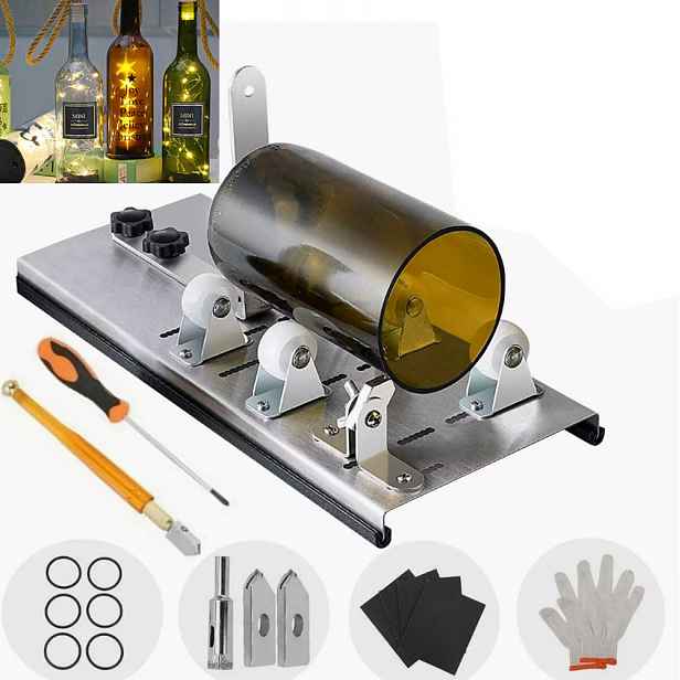 Nerezová Ocel Stroj Na Řezání Skleněných Lahví, L-shaped Glass Cutter