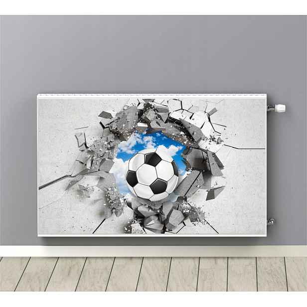 Magnetická maskovací podložka na radiátor Fotbal 3D 60x100 cm