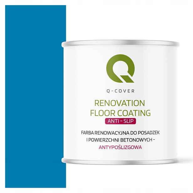 Barva Barva Pro Renovaci Betonu Garáže 2,5L Modrá Ral 5015 Uv