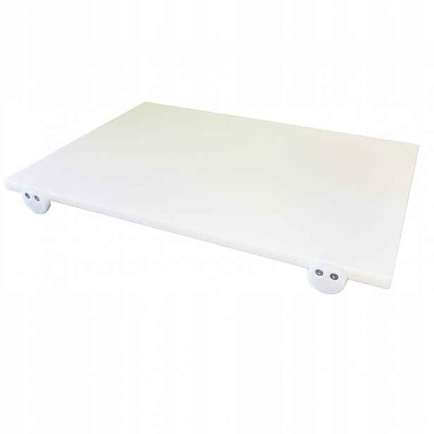 Odolná krájecí deska se zarážkami na pracovní desku, polyetylen 50 x 30 x 2 cm