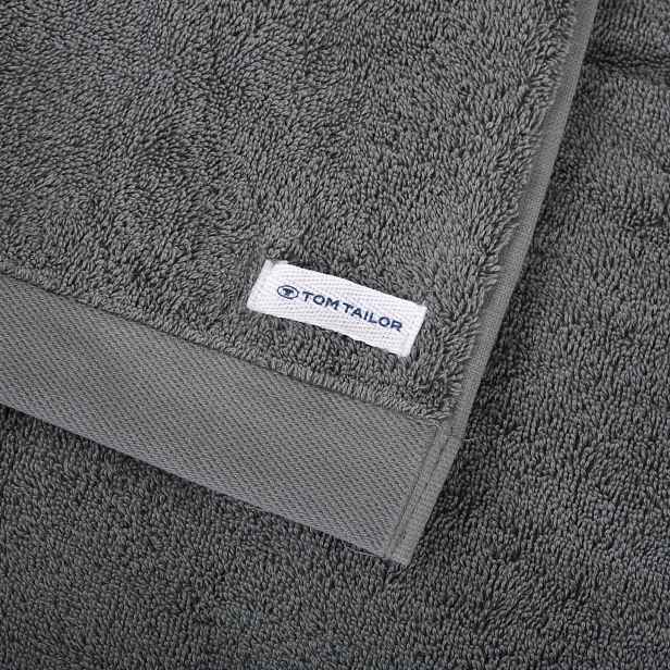 Ručník 50x100 Tom Tailor grafitový froté 500 g/m2