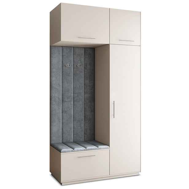 MASSENO MODERNÍ PŘEDSÍŇOVÁ SESTAVA REMA, 120/240/60 cm, kašmírová