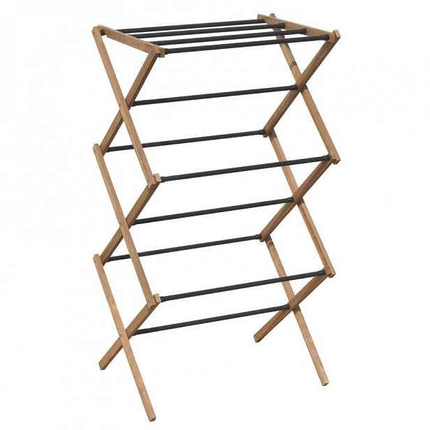 AQUALINE - CIKCAK skládací stojan na ručníky 73x97x39cm, jasan SP621