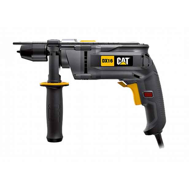 Caterpillar - Elektrická příklepová vrtačka 13mm, 850W DX16