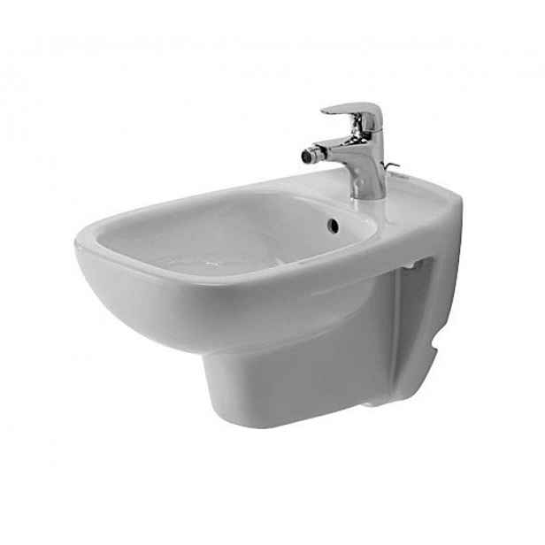 Duravit D-Code - Závěsný bidet, 355x545 mm, otvor pro baterii, bílá 22571500002
