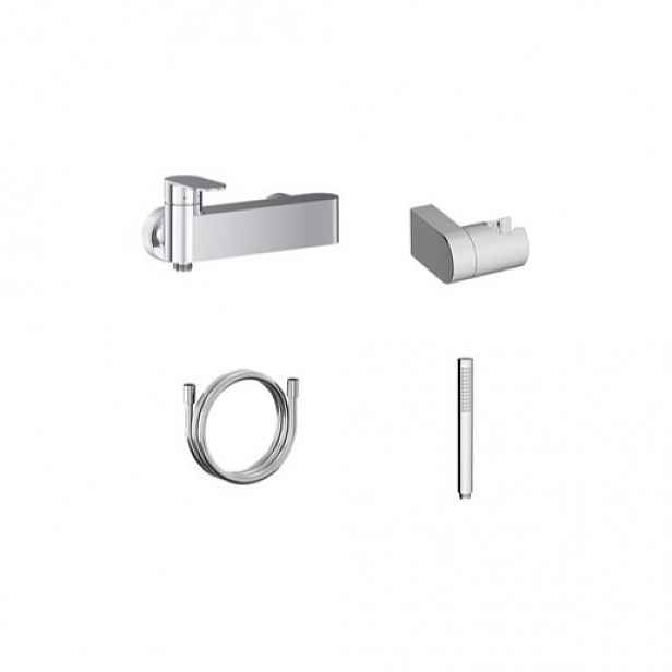 Sprchová baterie Ravak Chrome II se sprchovým setem 150 mm chrom X07S121
