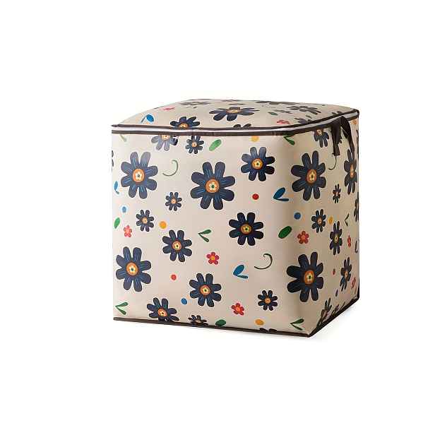 TEMU 1 ks Úložný ornament [Slunečnice] Velkokapacitní úložná taška na oblečení a přikrývky, pojme hračky, vhodná pro balení při začátku školního roku