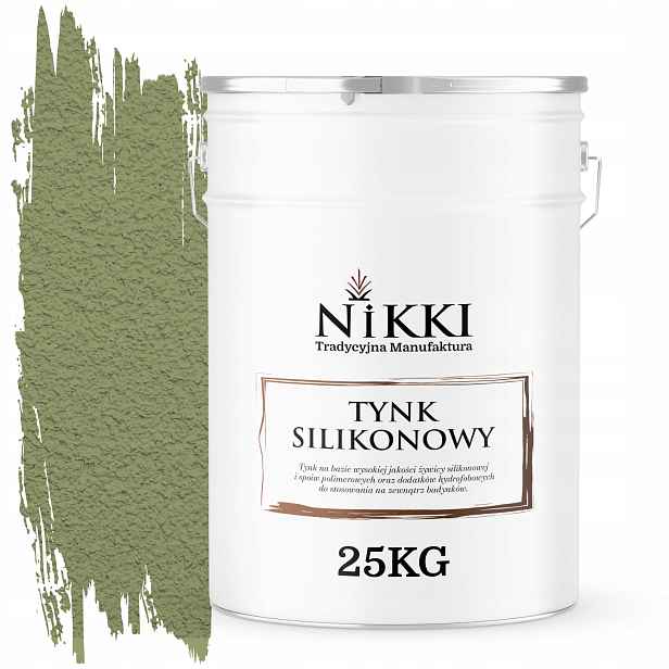 Silikonová Fasádní Omítka Barva Zelená F484 25KG Beránek Granulace 1.0mm