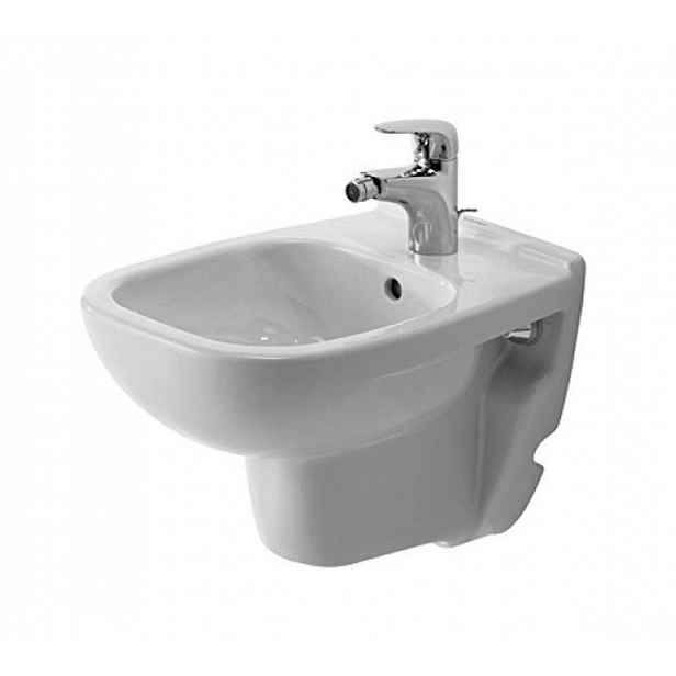 Duravit D-Code - Závěsný bidet Compact, bílá 22371500002