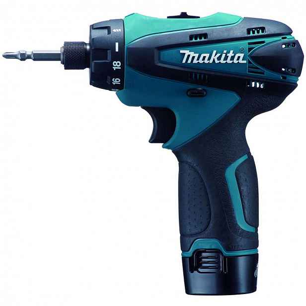 Makita - 10,8V AKU vrtací šroubovák, 2x aku Li-ion 1,3 Ah, nabíječka DF030DWE